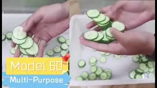 Crinkle Cutting Machine with Conveyor 660 Multifunctional Vegetable Cutter