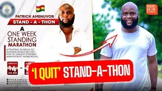 Ghanaian man who started stand-a-thon sadly quits after few hours
