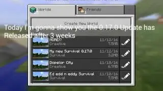 MCPE 0.17.0 Best Features!