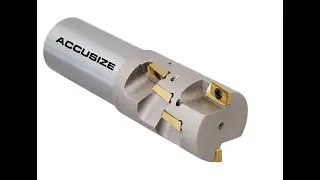 Accusize - 1-3/4 inch Indexable Weldon Shank End Mill, Heavy Duty Cut, #5508-0006