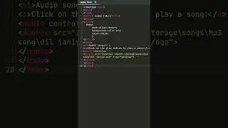 How to create a audio player frame in html and css|Audio player|web development|JavaScript|#shorts