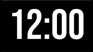 12 Minute Timer - 720 Seconds Countdown