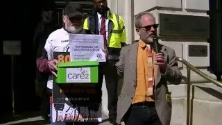 Drax AGM Protest 2016 (10) Duncan Law Biofuelwatch