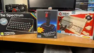 QuickShot II с The Spectrum и The A500 и эмуляцией ПК.