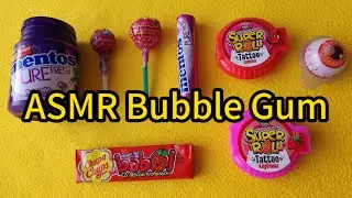 Satisfying Relaxing Video ASMR / Bubble gum Mentos and lollipops Chupa-Chups