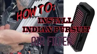How to install Indian Pursuit K & N Air Filter #25