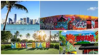 Miami -South beach, Little Havana, Biscayne Bay-  cruise , the Wynwood walls, Art Deco architecture