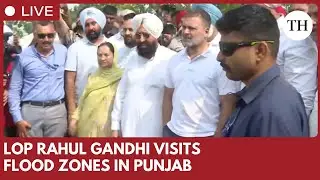 Rahul Gandhi visits flood-hit villages along Ravi in Gurdaspur