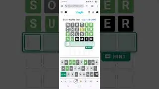 SIX-letter Wordle! (Lingle 6 puzzle for 19 Dec 25) #speedsolving #wordgames #words
