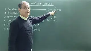 Types of Continuous Series in Biostatistics