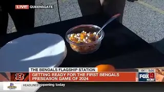 Alecia Petroze with Juniper Seed shares vegan options at Bengals Tailgate