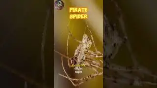 Unveiling the Mysterious Pirate Spider #shorts #science #wildlife #spider #nature #interestingfacts