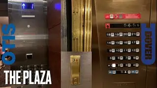 The Plaza Hotel! Armor/Dover (mod OTIS Elevonic R) & CUSTOM IMPULSE Haughton (mod Dover Traflomatic)