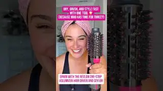 Dry, brush, and style fast with one tool (because who has time for three?) up in