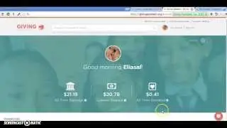 5% אחוזים קשבק דרך Giving assistant