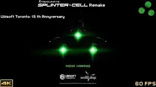 Ubisoft Toronto: 15 th Annyversary - Splinter Cell Blacklist - Splinter Cell Remake!?! 4K 60 FPS