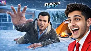 Franklin Survived Biggest Snow Storm In GTA 5! (GTA 5 Mods) 😱