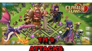 TH9 ATTACKS | TH9 ATTACK STRATEGIES | PART - 1 | #clashofclans #telugucoc #th9attackstrategy #coc