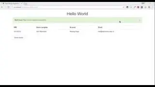 Insert Data with VueJS and Vue Strap Component