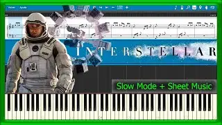 Interstellar 🔭 Theme Song 🚀 [Slow + Sheet Music] (PIANO TUTORIAL) 🎹 #114