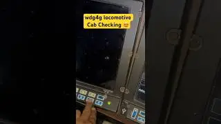 wdg4g locomotive cab checking, inside wdg4g locomotive #railway #shorts