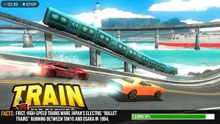 Train vs Car Racing 2 player😍 | car vs train game | Best car games