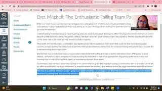 W06: Bret Mitchell: The Enthusiastic Failing Team