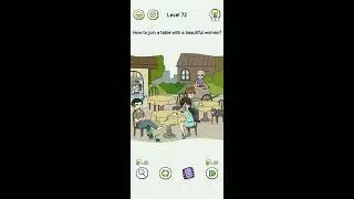 Brain Out 2 Level 72 How to join a table with a Beautiful woman? walkthrough solution