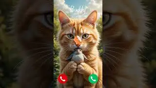 Buddy is calling &hearts;️💜 #cat #ringtone #catlover #ai #buddy #kitty