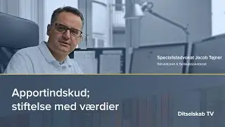 Apportindskud; stiftelse med v&aelig;rdier