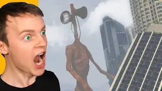 GTA 5 - ГИГАНТСКАЯ ГОЛОВА СИРЕНЫ уничтожает ЛОС-САНТОС!