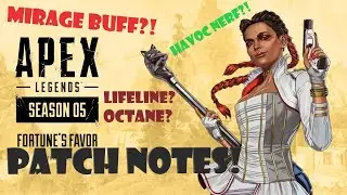 Apex Legends: Season 5 Patch Notes - Live Reaction and Analysis!