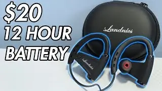 $20 Landnics BT Earphones - 12 HOURS of Playback! [ROVIEW]