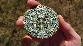 Ancient Aztec Medallion - 3D Print