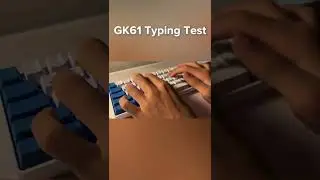 GK61 Mechanical Keyboard Typing Test (ASMR) #shorts