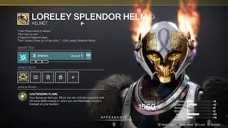HOW TO GET LORELEY SPLENDOR HELM - DESTINY 2