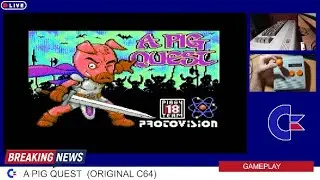 Gameplay Directo - Test -C64 original - A Pig Quest