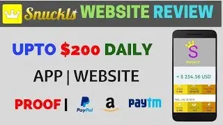 Earn INR 3,000 - INR 60,000 daily by watching videos on Snuckls...With Proof