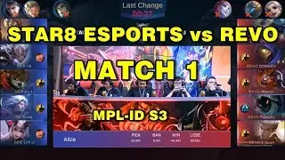 STAR8 ESPORTS vs REVO | MATCH 1 | DAY 4 QUALIFIER FINAL MPL ID SEASON 3