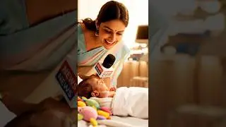 Cute baby News Reporter interview 😂🍼 #shorts #viral