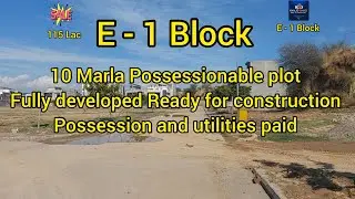 10 Marla Prime Location Plot – E-1 Block, Bahria Town Phase 8