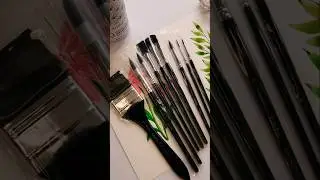 Unboxing my new Artegria watercolor brush set #aquarelleart #brandambassador #watercolorpainting