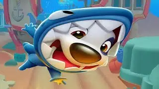 shark Hank discovers the underwater world - talking tom gold run
