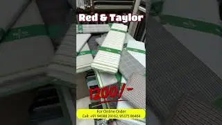 Premium Shirt Fabric Collection by Red & Taylor | Starting ₹1200 | Best for Formal & Casual Wear