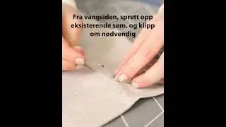 Legge opp gardiner med symaskin