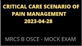 CRITICAL CARE SCENARIO OF PAIN MANAGEMENT | EFFECTIVE STRATEGIES FOR OPTIMAL PATIENT PAIN RELIEF