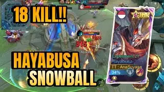 GAMEPLAY HAYABUSA 18 KILL + ROTASI - Mobile Legend bang bang