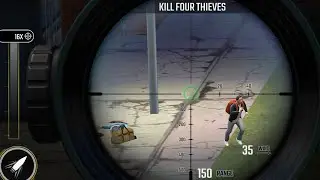Kill Parkour Runners - Thieves - Parachuters with Sniper Gun Z 7 level Missions