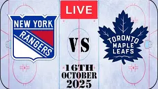 NHL LIVE New York Rangers vs Toronto Maple Leafs October 16th 2025 Full Game Watch Along