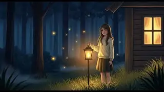 Luna and the Lantern Forest Adventure | Cozy Night Ambience Story